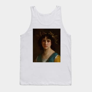 Head of an Italian Girl with a Laurel Wreath by William-Adolphe Bouguereau Tank Top